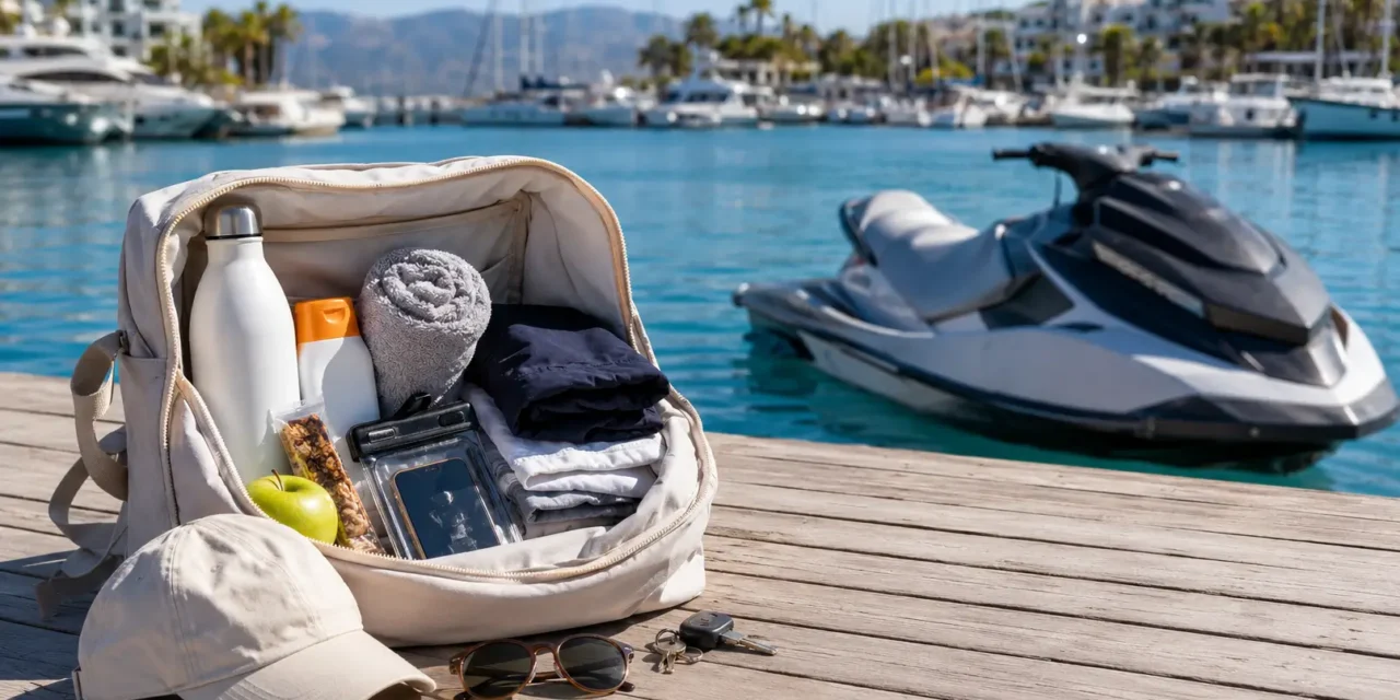 Qué llevar en tu mochila para una excursión en moto de agua